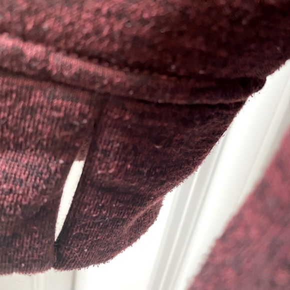 Burton full zip maroon heather with hood men’s S - Picture 4 of 5